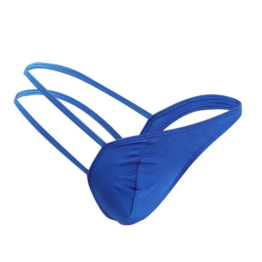 BUFFNY sexy men's underwear single-sided thong hollow T-pants stage performance personalized underwear white one size