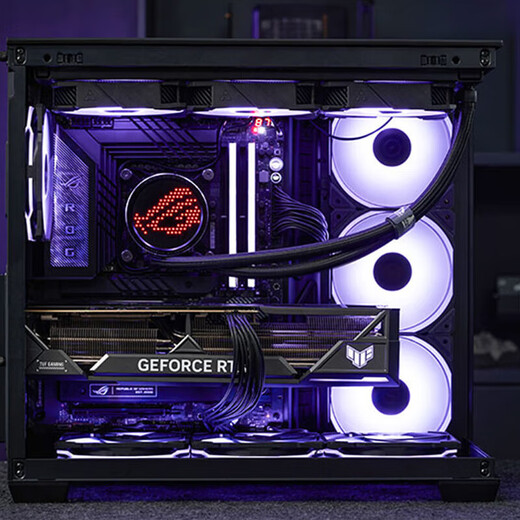 ASUS ROG family bucket 9800X3D 9950X3D/RTX5080 RTX5070Ti computer host desktop assembly computer thousand frames e-sports AI rendering design DIY assembly machine with seven 9950X3D+RTX5080