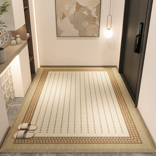 Minimoto home series entrance door luxury floor mat dirt-resistant and free washing feeling entrance can be cut and customized to move into the door Jianmo 13077 120*200CM [upgraded Belgian mutton fat ferret]