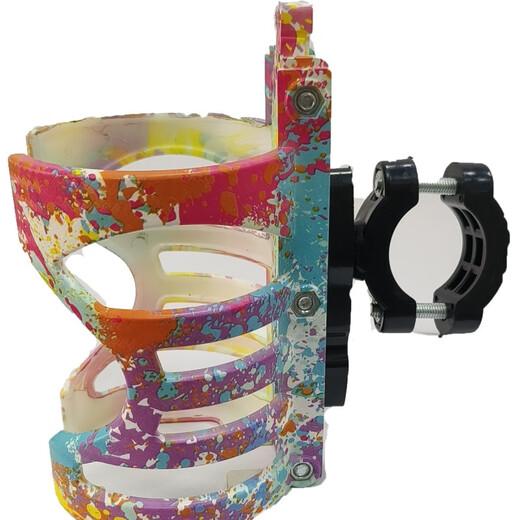 Baichao Motorcycle Electric Vehicle Water Cup Holder Bicycle Mountain Bike Multifunctional Water Bottle Cage Bumper Handlebar Water Cup Holder Carbon Black C Model with Bracket Suitable for Water Cups with a Diameter of 6.2-7.2cm