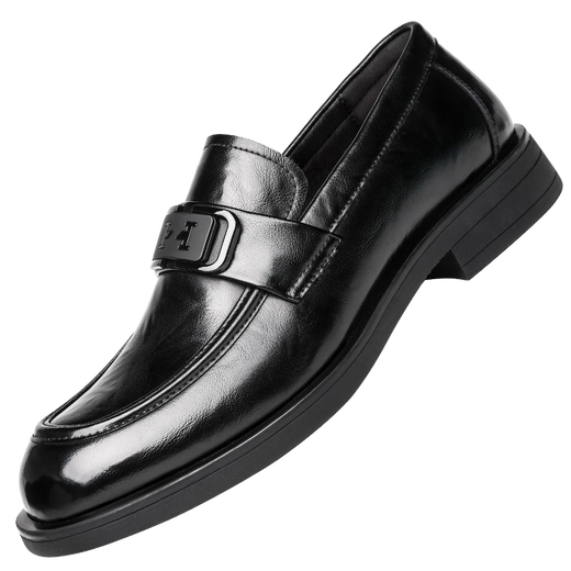 CARTELO crocodile (CARTELO) first layer cowhide shoes men's shoes 2025 new casual leather shoes workplace business men's loafers K046 black 40