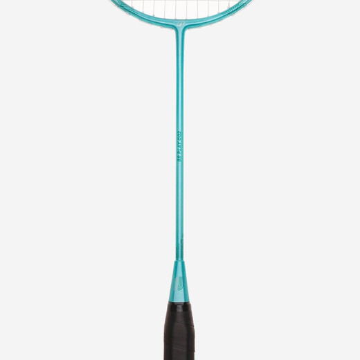 迪卡侬初学成人青少年耐打轻盈金属碳铝复合羽毛球对拍超轻蓝绿-5669687