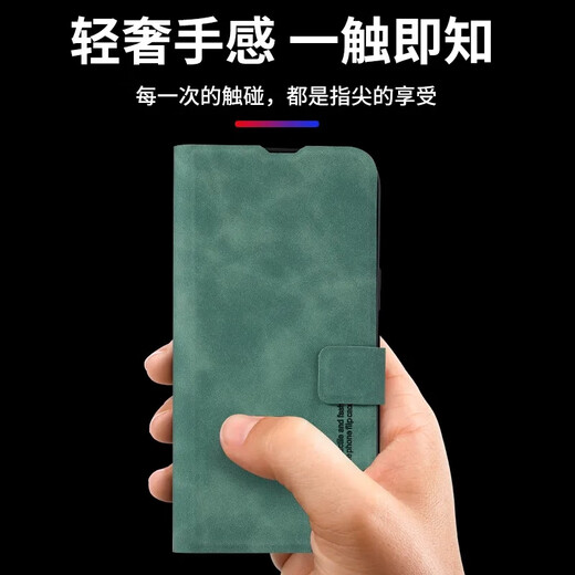 疆科适用OPPO A5活力版手机壳全包翻盖皮套新款肤感羊巴皮防摔保护套商务高档便携式支架可插卡男 OPPO A5活力版【石墨灰】 全包翻盖式皮套【配挂绳】