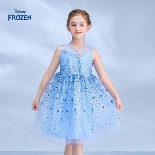 Disney Love Elsa Girls Princess Skirt New Dress Girls Summer Clothes Female Summer 2026 New Children's Clothes