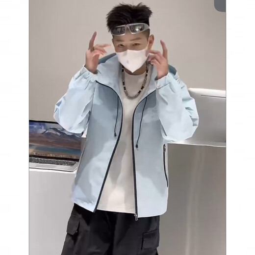 Shantou Lincun Assault Clothes Bird Family's ancestor same style mountaineering clothing windproof and waterproof 9902/A2666 blue 4XL 160-190 blue XL100-120