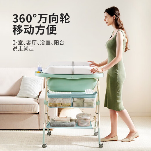 Sweeby Sweeby Windel Tisch Babypflege Tabelle Multifunktionales Neugeborenen Babywindel wechseln mit badewanne berührender tisch grüne badeweichkan nehmen eine bade individuelle badewanne