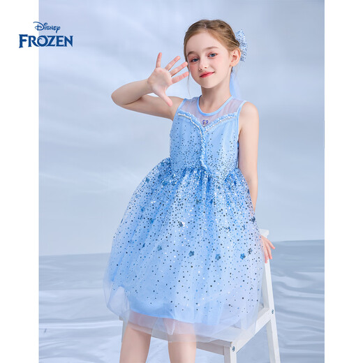 Disney Love Elsa Girls Princess Skirt New Dress Girls Summer Clothes Female Summer 2026 New Children's Clothes