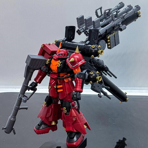 JMS集模社GTO大魔试作试验机XX模型高达机甲拼装风灵手办HG玩具男 星峰社吉姆斯巴达【带荧光面具】 +水贴