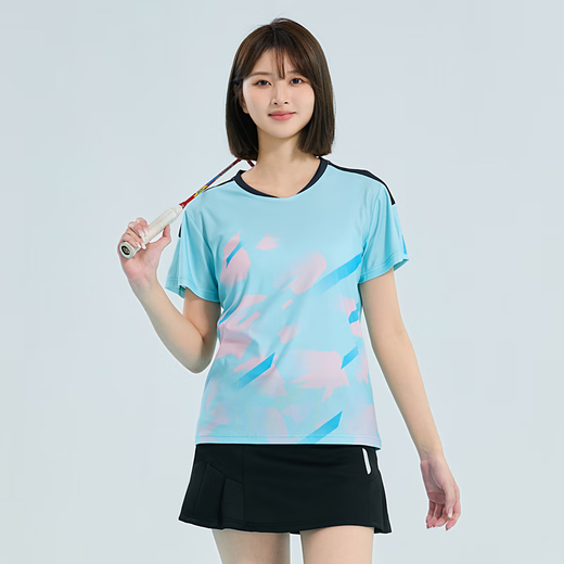 MU Butterfly Badminton Kleidungsstück Set Frauen koreanischer Sommer schneller trockener Trainingsteam Einheit Kurzärmel Männer Wettbewerbswettbewerb Einspannung Customized Slot Pong Jersey G719a Herrenhellblau Top + 201 White Hosen m
