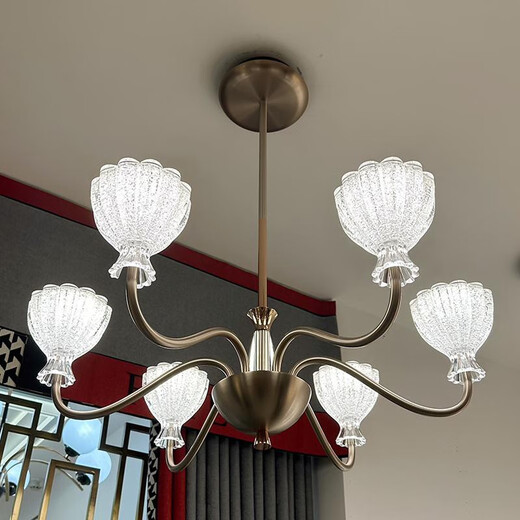 OPP-Beleuchtung (Opple) OPP-Beleuchtung Opple2025 Neue Vergangenheit Lighting 9227 High-End Physical Modern Wohnzimmer Dachleuchter 1W Restaurant 6 Köpfe dreifarbige unbegrenzte Fernbedienung