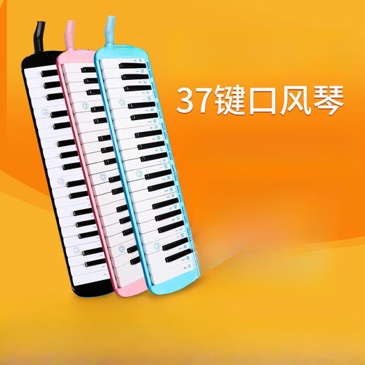 
Sijie brand Organ 37 keys 32 keys Primary school students play blowing pipe musical instruments with beginners classroom children Black [37 keys soft pack]