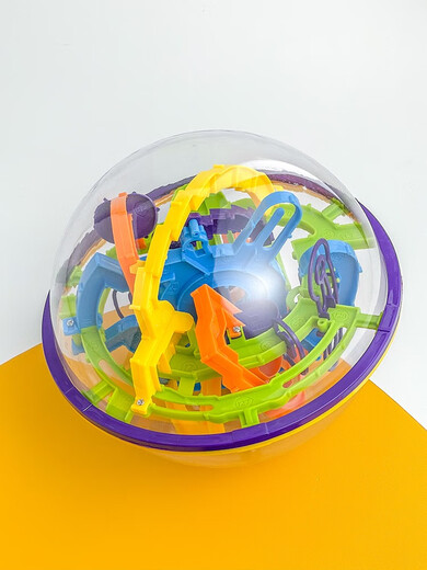 Aikeyou 3d Maze tridimensionnel Maze Ball, balle, balle, intelligence, boule de fer, soucoupe Uver, Rubik's Cube, Toys de pensée pour enfants Toys 100 niveaux + base