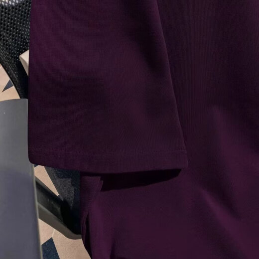 Foss Phil kurzärmeliges T-Shirt für Männer Sommer Dünne neue amerikanische Modemarke Loose Design Vielseitiges Paar halbärmelig Top MSL-C733 Dark Purple L.