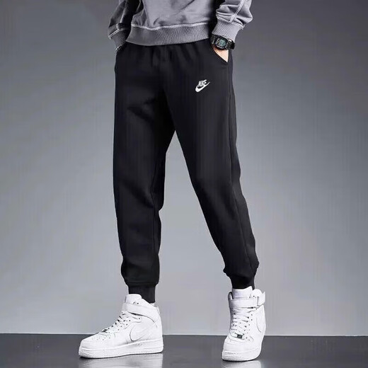 Nike (Nike) Sports Suit Men Summer Pure Polo Polo Camisa de algodón Camiseta de manga corta Camiseta que corre los pies atando los pies y los pantalones casuales escondidos FN3895-100+BV2680-010 m