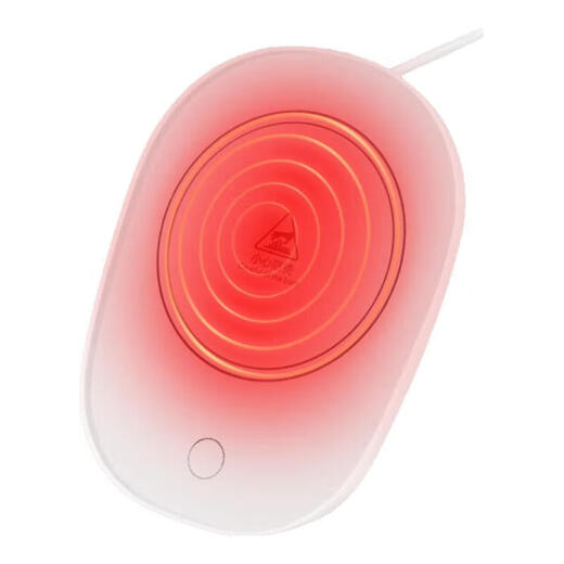 Ceramic cup thermal coaster electric coaster water cup constant temperature heater constant temperature cup warmer office tea seat milk warmer thermal insulation base white constant temperature single coaster