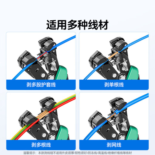 Shanze multifunctional automatic wire stripping pliers electrician wire pulling pliers terminal crimping fiber optic cable stripping pliers BXL04