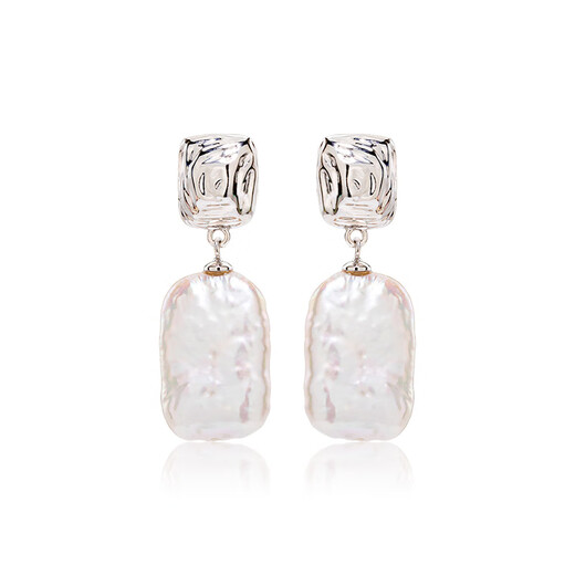 Qlady Baroque Freshwater Pearl Earrings Feminine and High-end 2025 New Earrings Silver Needle Light Luxury Earrings Gift
