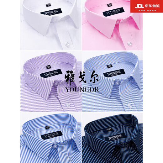 
CEO Yageor flagship official store short-sleeved shirt for men 2025 new pure cotton free iron middle-aged casual real pocket 6622 41 (Suggested 148-155Jin [Jin equals 0.5 kg])
