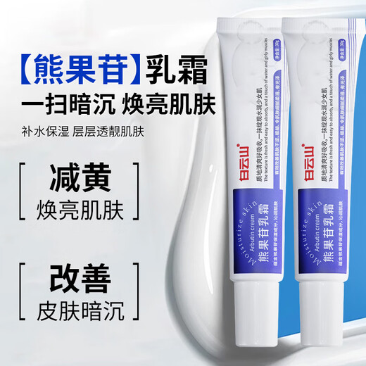 Baiyunshan niacinamida gel y crema arbutina crema de tono de piel iluminante para productos para el cuidado de la piel para hombres y mujeres