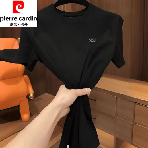 皮尔卡丹（pierre cardin）2025新款男士短袖T恤夏季轻奢百搭圆领凉感高品质潮流半袖冰丝衫 1105白色 轻奢质感 XL 125-145斤