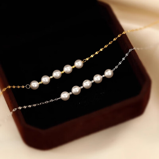 Mendali brand necklace for women 925 silver pearl necklace 2025 new niche light luxury high-end feel can be engraving for free. To write a greeting card, you need to contact customer service (remark the required color)