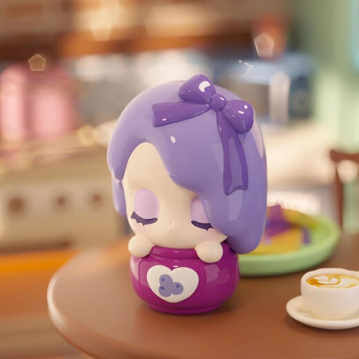 À la recherche de la série de vie d'imagination Unicorn U-grain Rico Mini Doll Desktop Ornements mignons Blanc de fraise de fraise intelligente Boîte de débouchage Contrôler No Egg Shell (environ 3 cm)