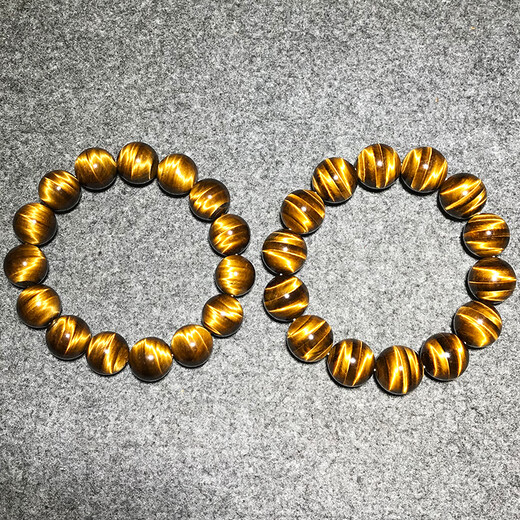 Cloud treasures, one thing, picture 7A natural yellow tiger eye men and women tiger year bracelet lightning wave pattern eagle eye tiger eye stone wood turning stone 12799 12mm yellow tiger eye