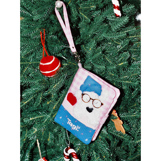 Tagi. <Haha> haha puppy warm gute nacht süße tragbare Reise Pass Clip ID -Tasche Zitrusschokolade