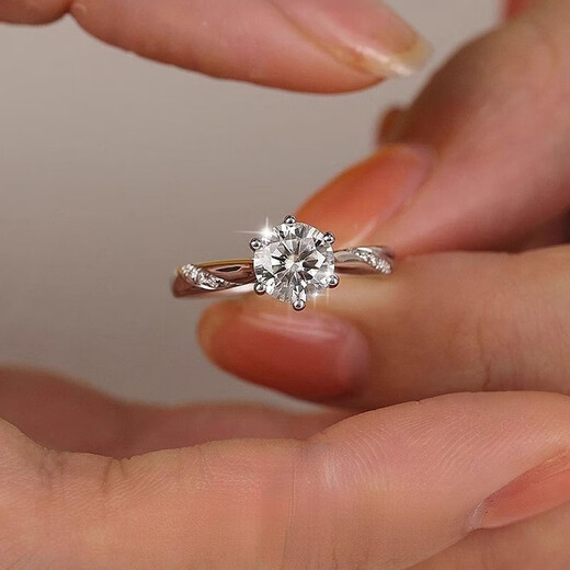 DRIG diamond rings, couples' rings, men's and women's silver moissanite diamond marriage proposals, wedding birthday gifts for girlfriends and wives, Huayuan-Proposal Rings