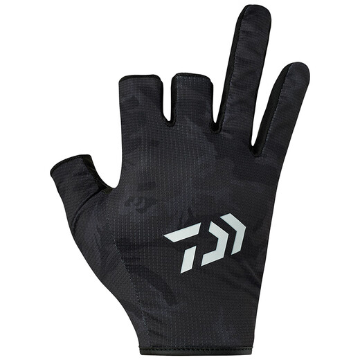 DAIWA 25 spring and summer DG-6425/6525 sweat-absorbent and quick-drying fishing gloves fingerless gloves DG-6525 exposed 5 fingers blue XL