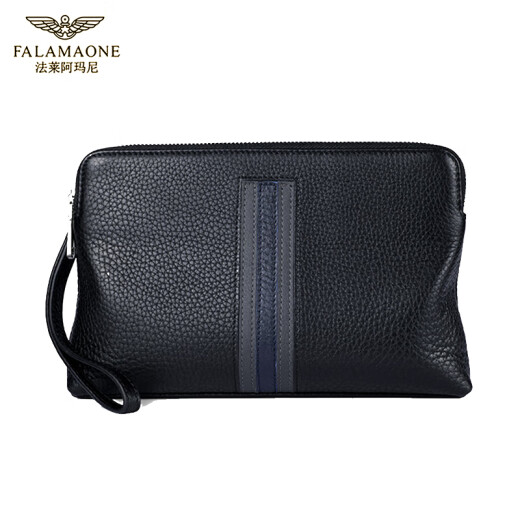 法莱阿玛尼（FALAMONE）男士手包长款真皮商务手拿包头层牛皮钱包父亲节礼物实用送爸爸 LQ719