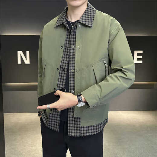 
Guanmao Pei 2024 Men's Jacket Fake Two-Piece Loose 2025 6636 Black M