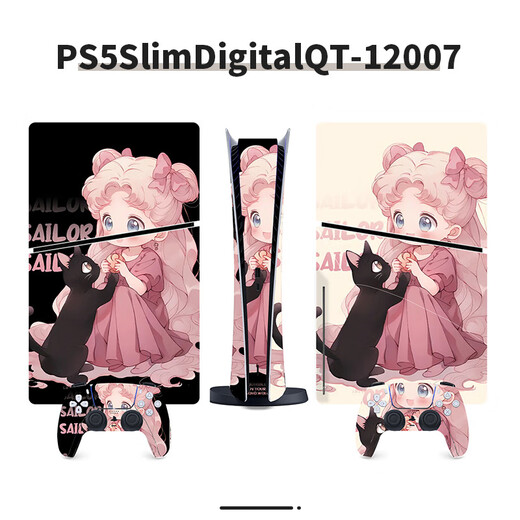 万浮生适用于ps5游戏机贴纸动漫系列欧美风贴纸个性动漫彩贴 PS5SlimDigitalQT-13117(进口