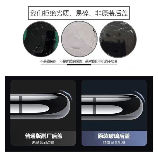 OPPO is suitable for OnePlus 13 original disassembly glass back cover OnePlus1+13 new original glass battery cover back case OnePlus 13 (Obsidian Secret Realm) market original film single back cover