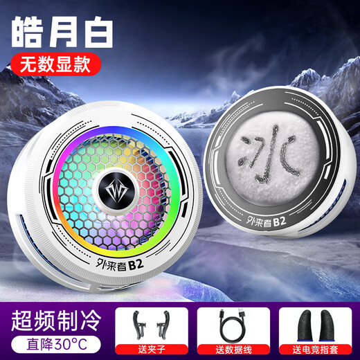 Outsider's 2025 new Streamer White second generation B2 smart digital display radiator is universal for mobile phones and tablets and can be adjusted to freezing levels. Outsider B2 <back clip, protective film, data cable> countless displays