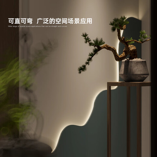 Opening low-voltage bare board SMD LED light strip self-adhesive linear light trough light source living room linear light strip 12v-8 wide-4000k neutral light-5 meter roll high-brightness style