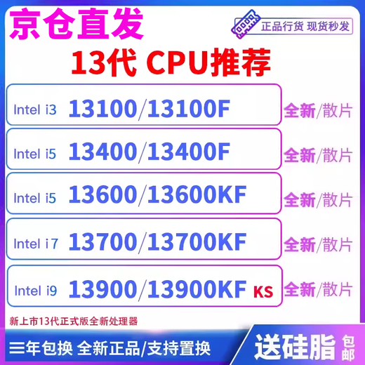 Intels neuer 13400 13400F 13100 13500 13600KF 13490F 13700K13900K