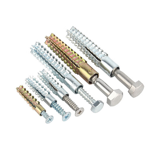 Jaynes Christmas Tree Thorned Sawtooth Gecko Light Anti-loosening Cement Wall Hollow Brick Concrete Wall Metal Expansion Screw Pipe M8*60 Pipe + Nail 6*60 (Punch 10mm) 20 sets