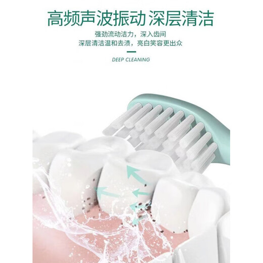 适配Haier海尔电动牙刷头HTM1-5155原厂呵护软毛通用替换敏感清洁 蓝色8个原厂软毛