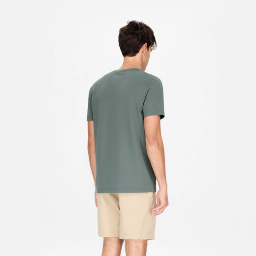 AIGLE [New Product in Spring and Summer] Aigao T-shirt DFT Quick Dry Cooltouch Cool Short Sleeve Men's Aloe Vera Green BI724 2XL (190/104A)