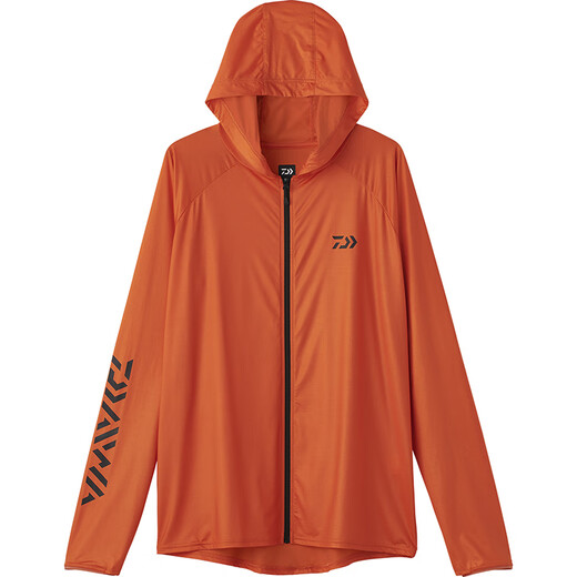 DAIWA Spring/Summer 25 DE-6025 High collar pullover/hooded zipper long-sleeved shirt cool fishing suit DE-6125 zipper hooded style black L