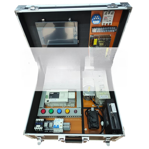 Учебное шасси ПЛК Mitsubishi FX3U, тестовая коробка, программирование, обучение и обучение, контроллер автоматизации, комплект обучения ПЛК, видеокурс, руководство для преподавателя, десятиосный, 4-осевой плюс 6-осевой робот, оригинальный Mitsubishi 3U
