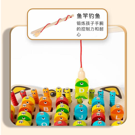 Chengliu Kindermagnetische Fischereispielzeug babykognitive digitale Buchstaben Montessori früh Bildung Kindergärtner Bildungsbereich Unterricht AIDS 1-20 Digitales Fischereispielzeug