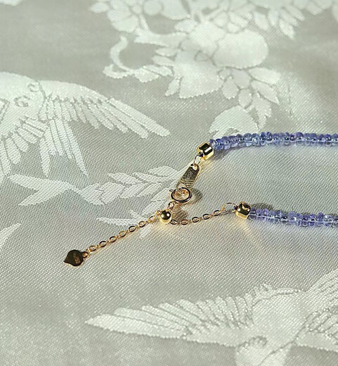 Shengbei original design natural sapphire tanzanite 3.5mm faceted bracelet necklace with freshwater pearl fairy style