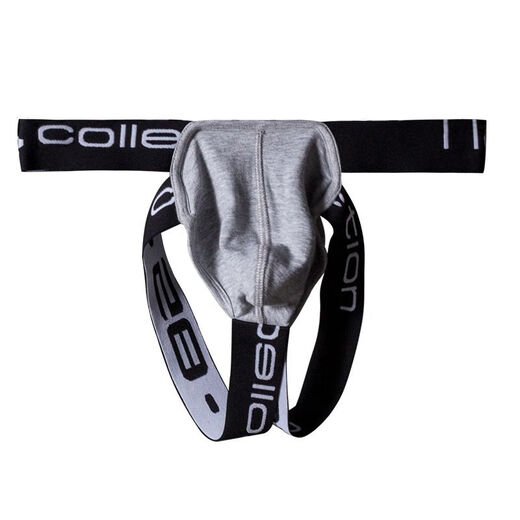 FMSERUIOS men's gay sexy no-take-off thong sexy beltless cotton large bag hollow buttocks exposed gay underwear for men white XL