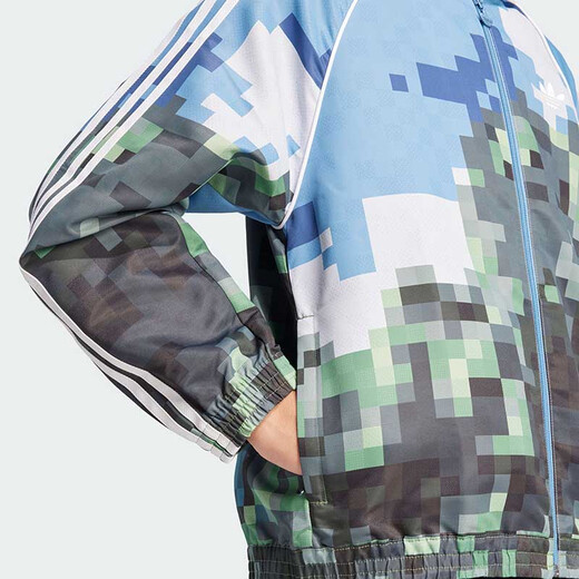 阿迪达斯（adidas）童装25夏季男大童《我的世界》联名三叶草儿童运动夹克外套JZ9934