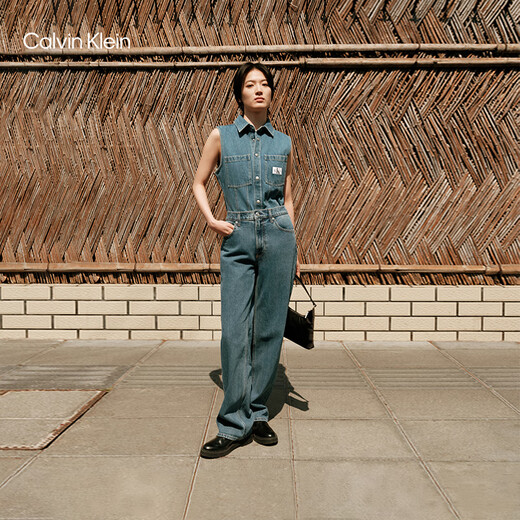 
Calvin KleinJeans [Replica 90 Series] 25 Spring and Summer Men and Women Same Model ck Retro Straight Jeans 4RB701G U1W-Denim Light Blue 34