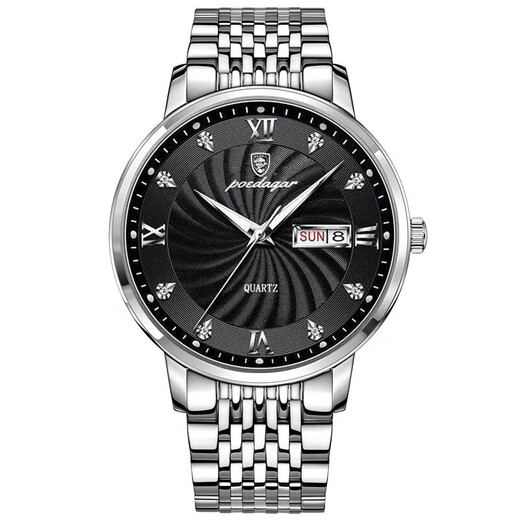 Les mêmes montres masculines à la mode pour les étudiants pour les étudiants pour hommes, le calendrier imperméable des étudiants entièrement automatique Machinerie 826 Black Shell Black Steel Celt Collection et Achetez des cadeaux