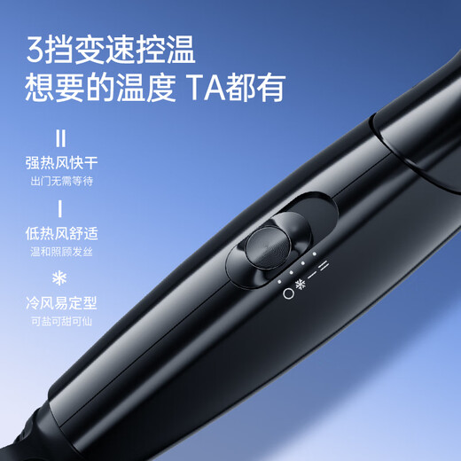 飞科电吹风机家用大风力护发速干大功率风筒可折叠宿舍用学生 FH6231【黑色】