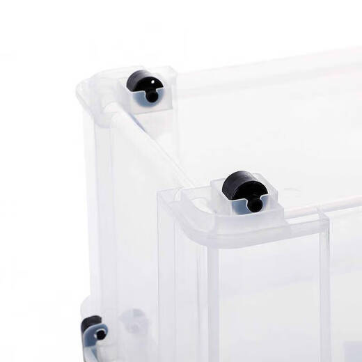 Ni Zhierert Große verdickte transparente Plastiklagerbox Lebensmittelfrischer Box Kleidung Quilt Storage Box Sortiergürtel kurz 6630 44*30*16,5 cm